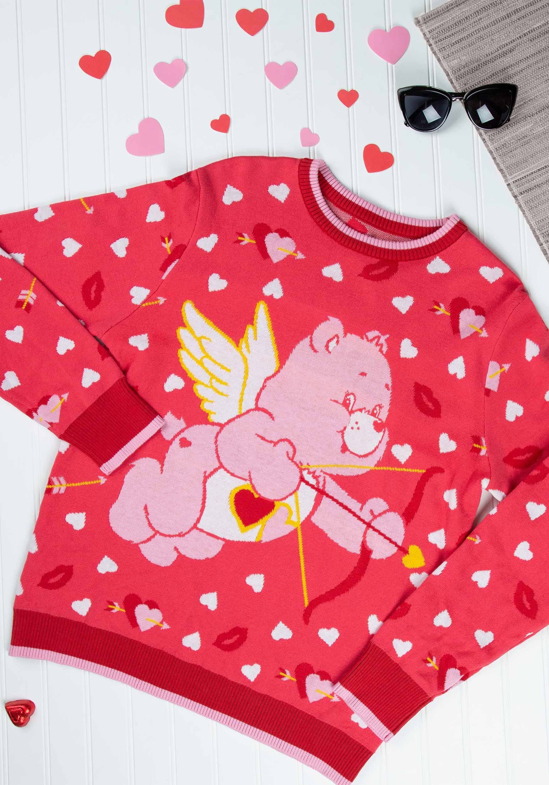 Love A Lot Bear Adult Valentine's Sweater