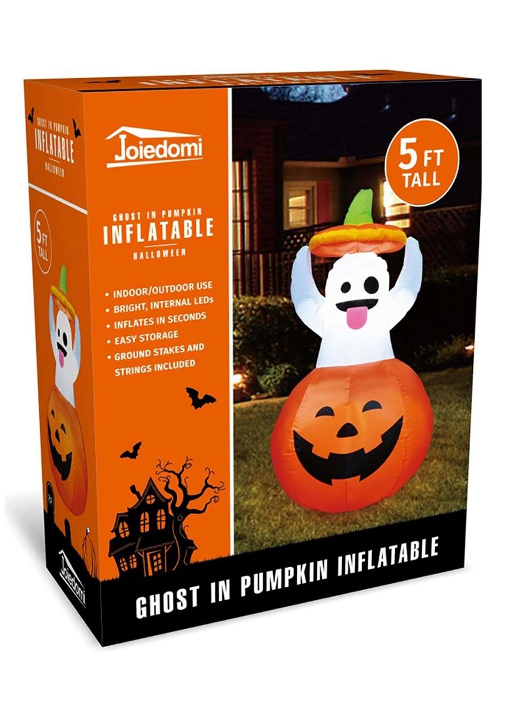 Ghost In Pumpkin 5FT Inflatable Decoration