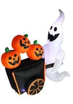 Inflatable 6ft Pumpkin Vendor Ghost Alt 1