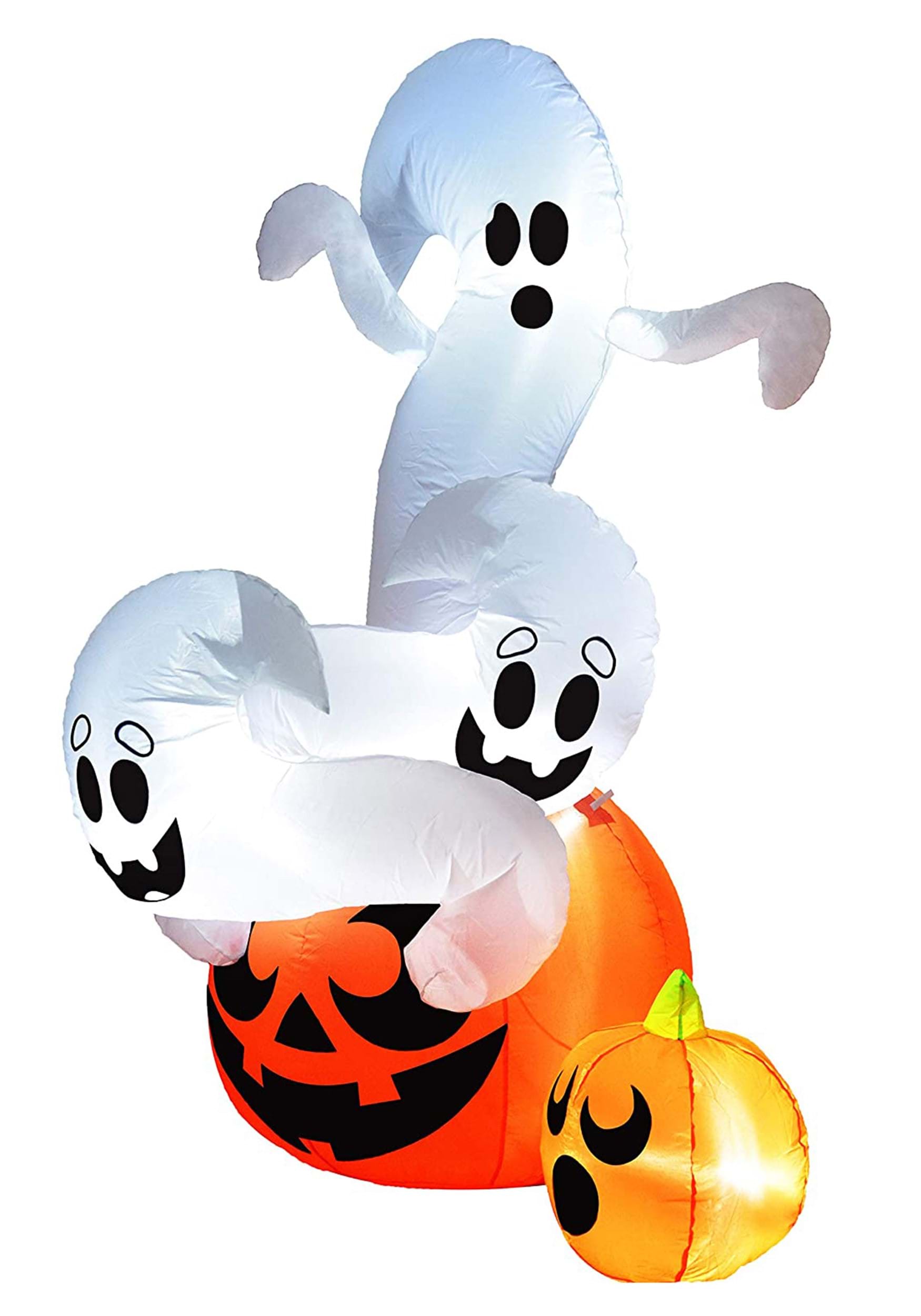 6FT Inflatable Twisted Pumpkin Ghosts Decoration