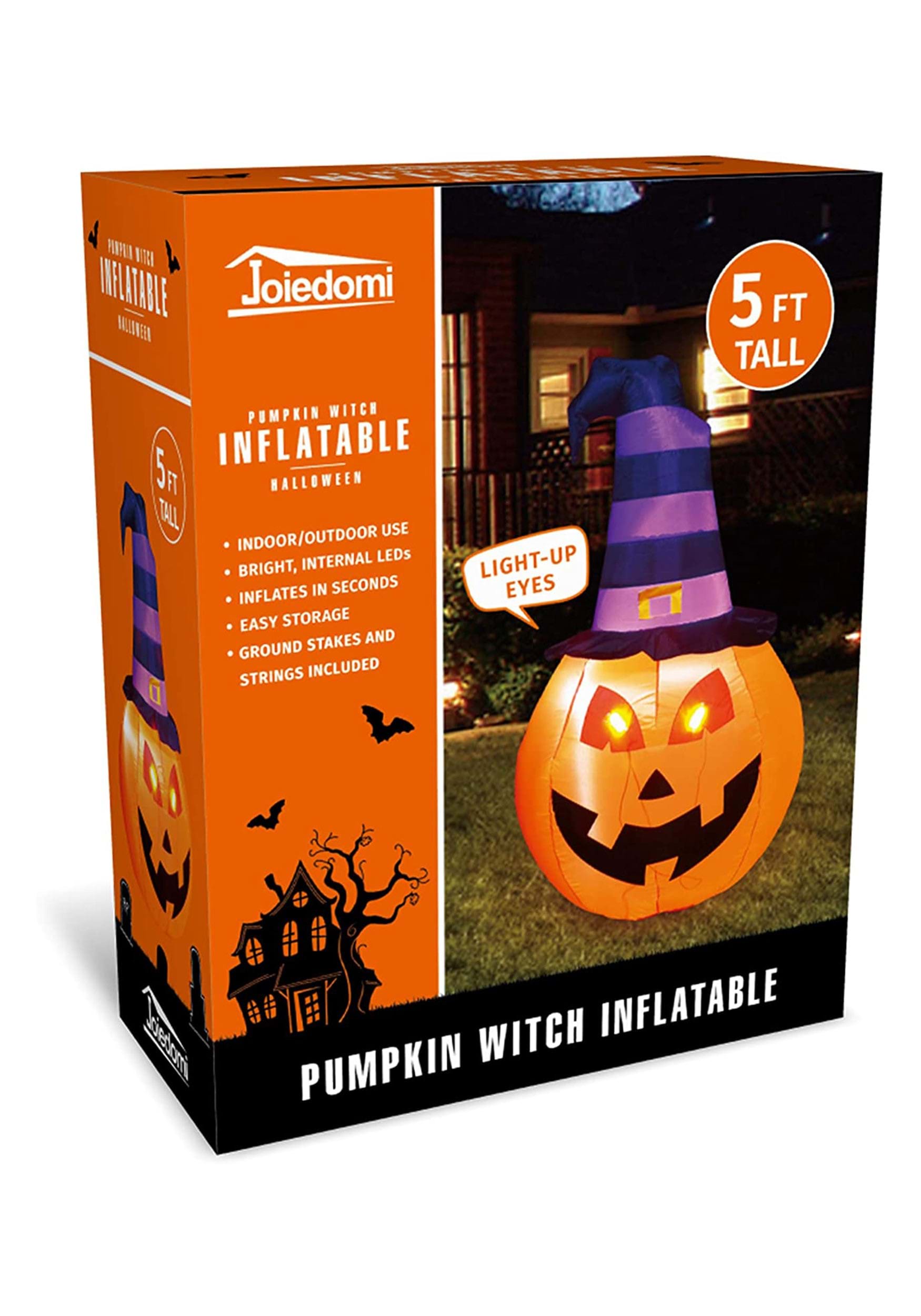 Inflatable 5ft Pumpkin Witch