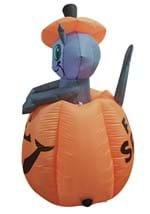 Inflatable 5 ft animated Pumpkin Cat Alt 2