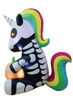 5 Ft Inflatable Sitting Skeleton Unicorn Decoration Alt 2