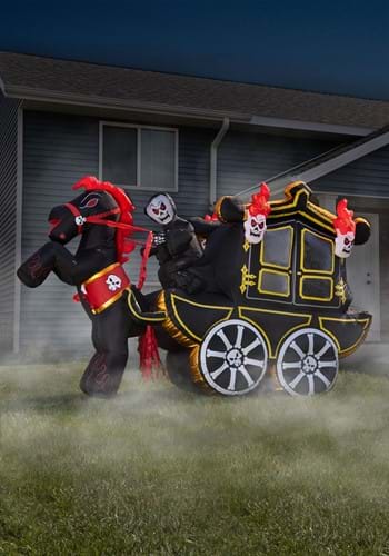 Inflatable 12 Foot Halloween Carriage