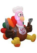 Inflatable 6 Ft Let's Eat Turkey Alt 4