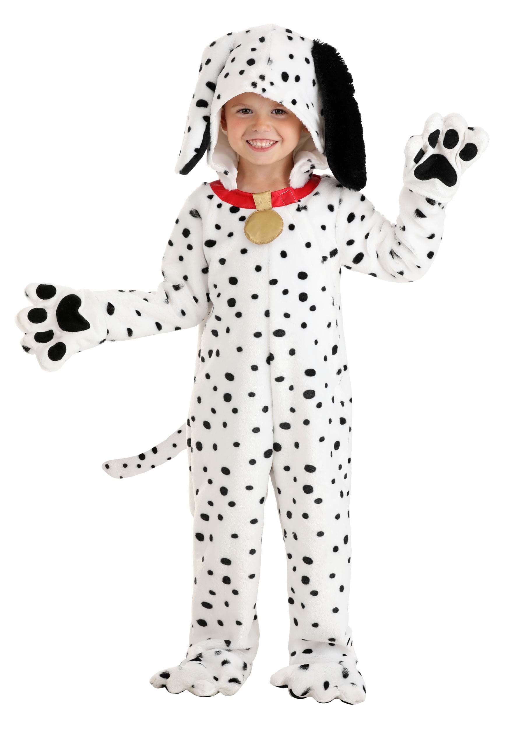 Photos - Fancy Dress Toddler FUN Costumes Dalmatian Puppy Jumpsuit for 's Black/Red/Whit 