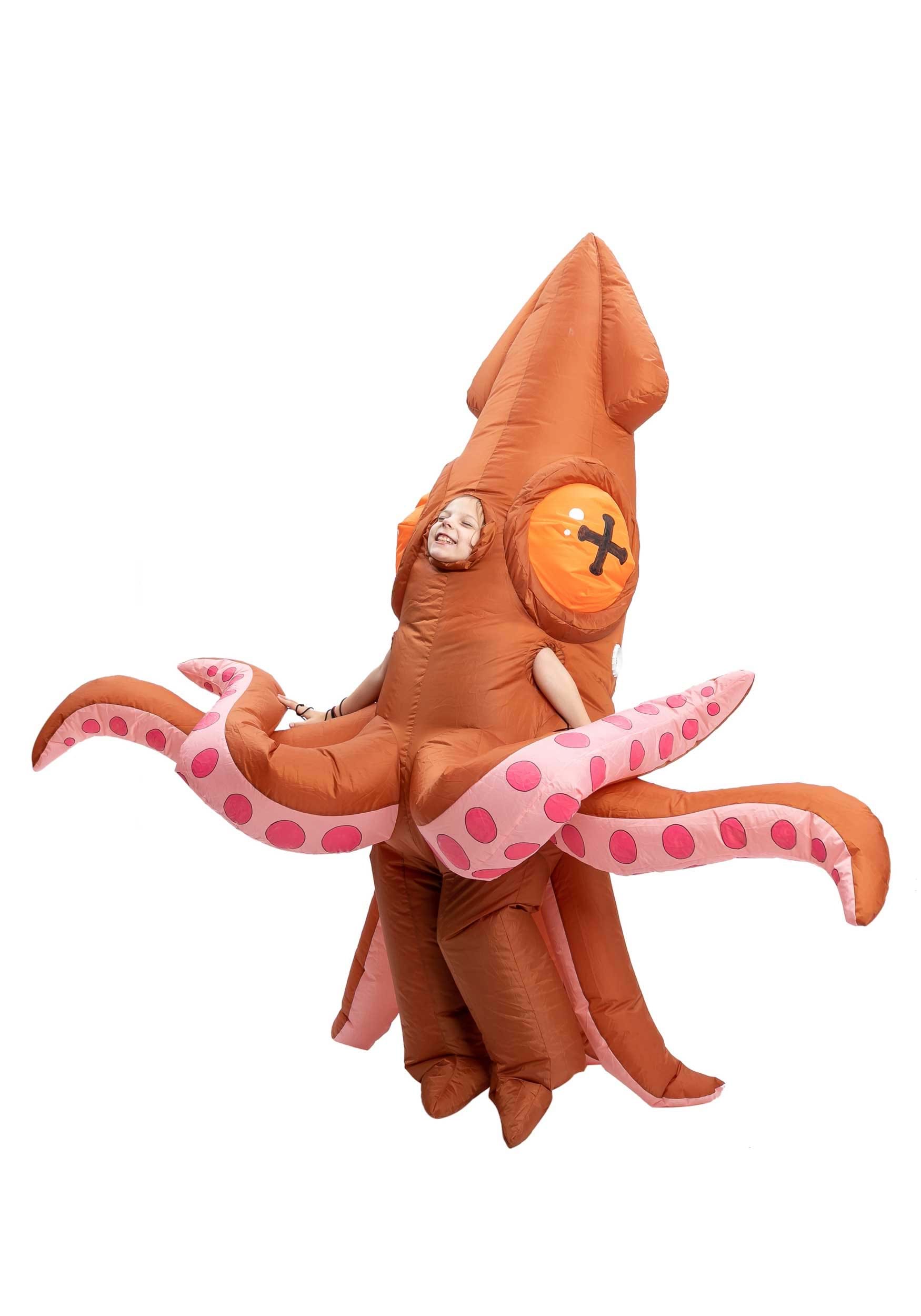 Inflatable Giant Squid Costume for Children