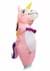 Inflatable Child Pink Unicorn Costume Alt 1
