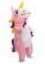 Inflatable Child Pink Unicorn Costume Alt 2