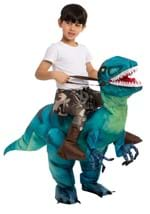 Inflatable Child Raptor Ride-On Costume Alt 1