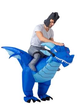 Inflatable Adult Blue Dragon Ride-On Costume