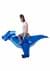Inflatable Adult Blue Dragon Ride-On Costume Alt 2