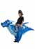 Inflatable Child Blue Dragon Ride-On Costume alt 1