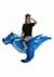 Inflatable Child Blue Dragon Ride-On Costume alt 3