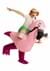 Inflatable Kids Flamingo Ride-On Costume alt 2
