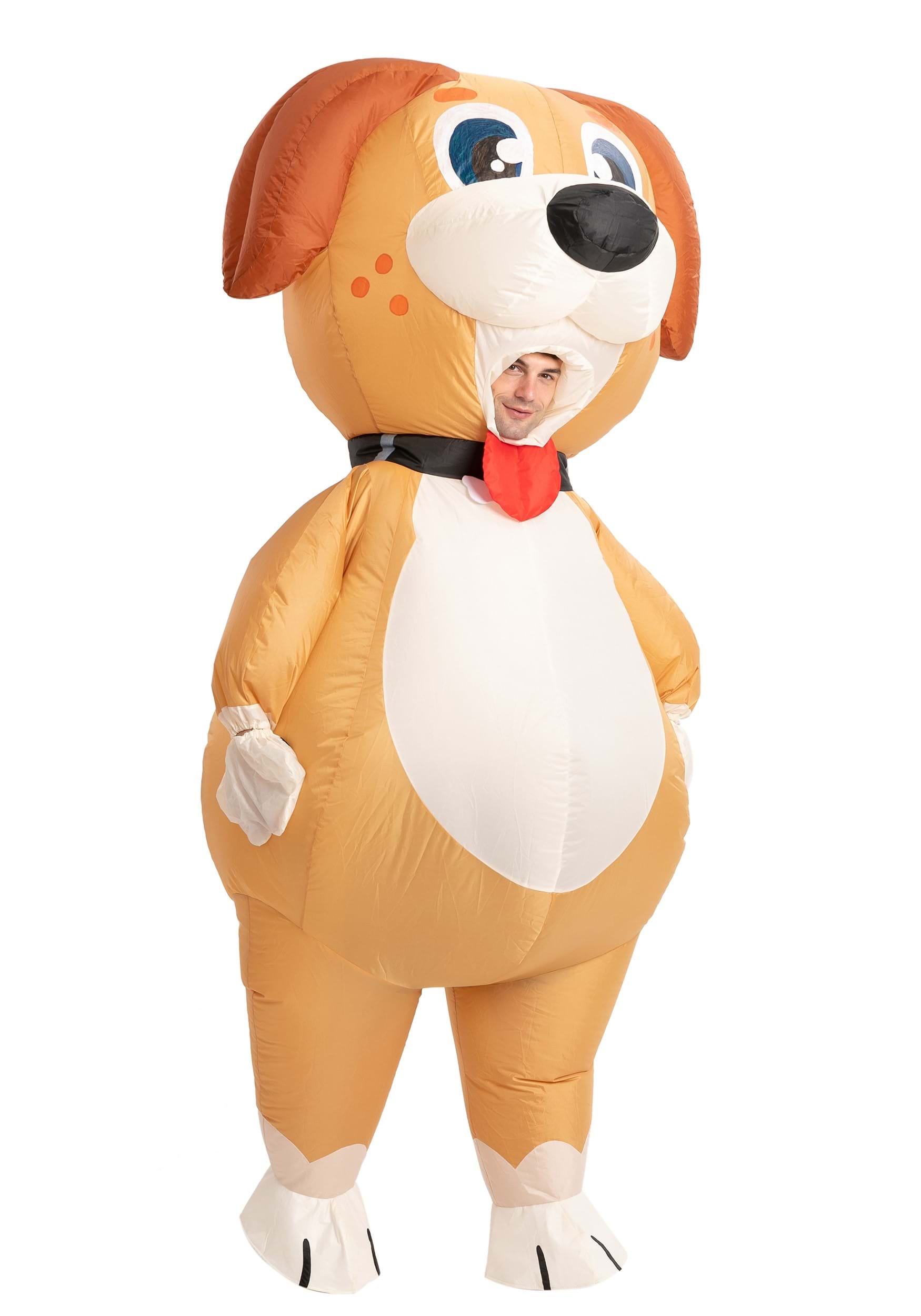 Photos - Fancy Dress Joyin Inflatable Dog Costume for Adults Brown JY20276