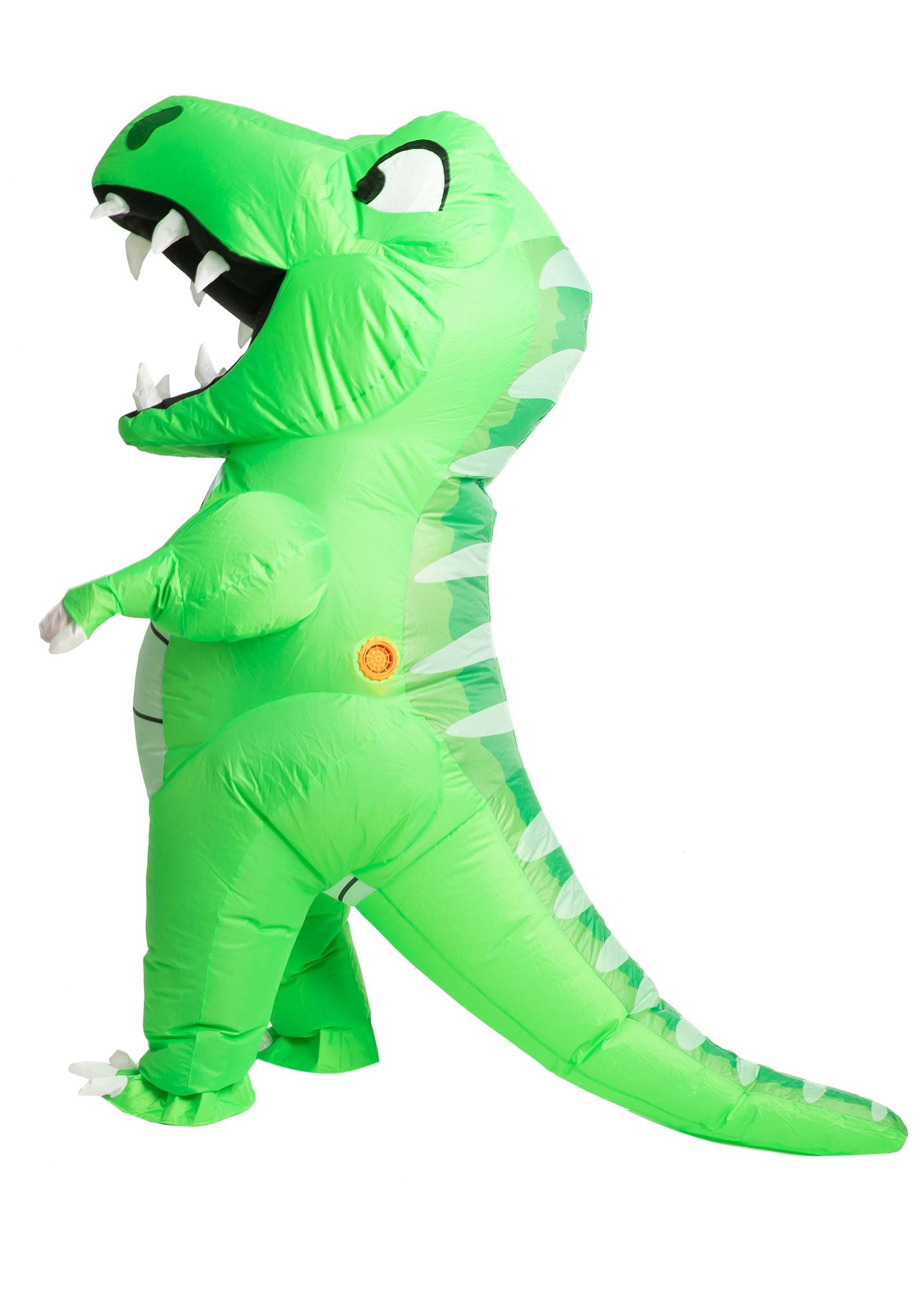 Green Inflatable Child Dinosaur Costume