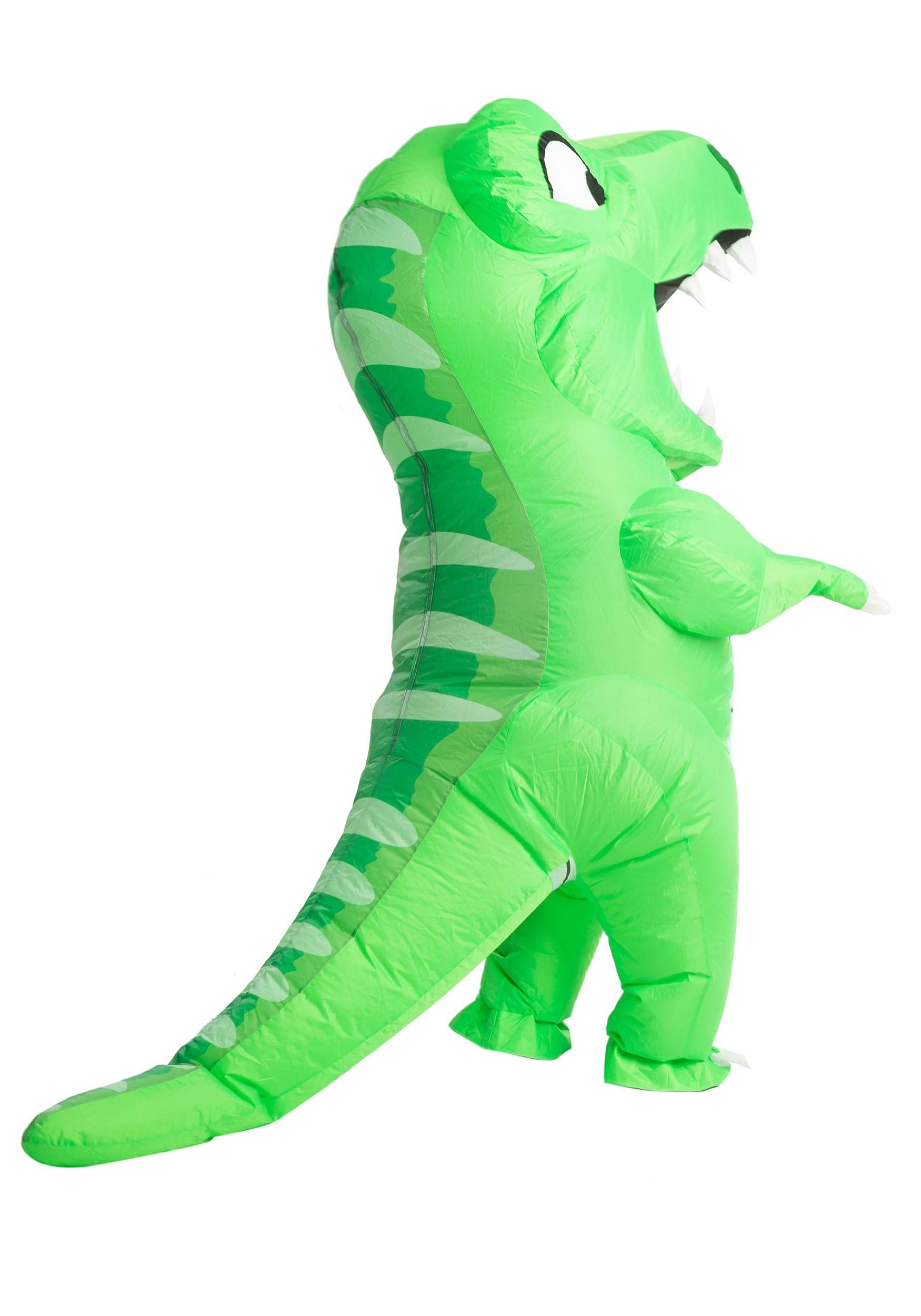 Green Inflatable Child Dinosaur Costume