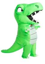 Child Green Inflatable Dinosaur Costume Alt 2