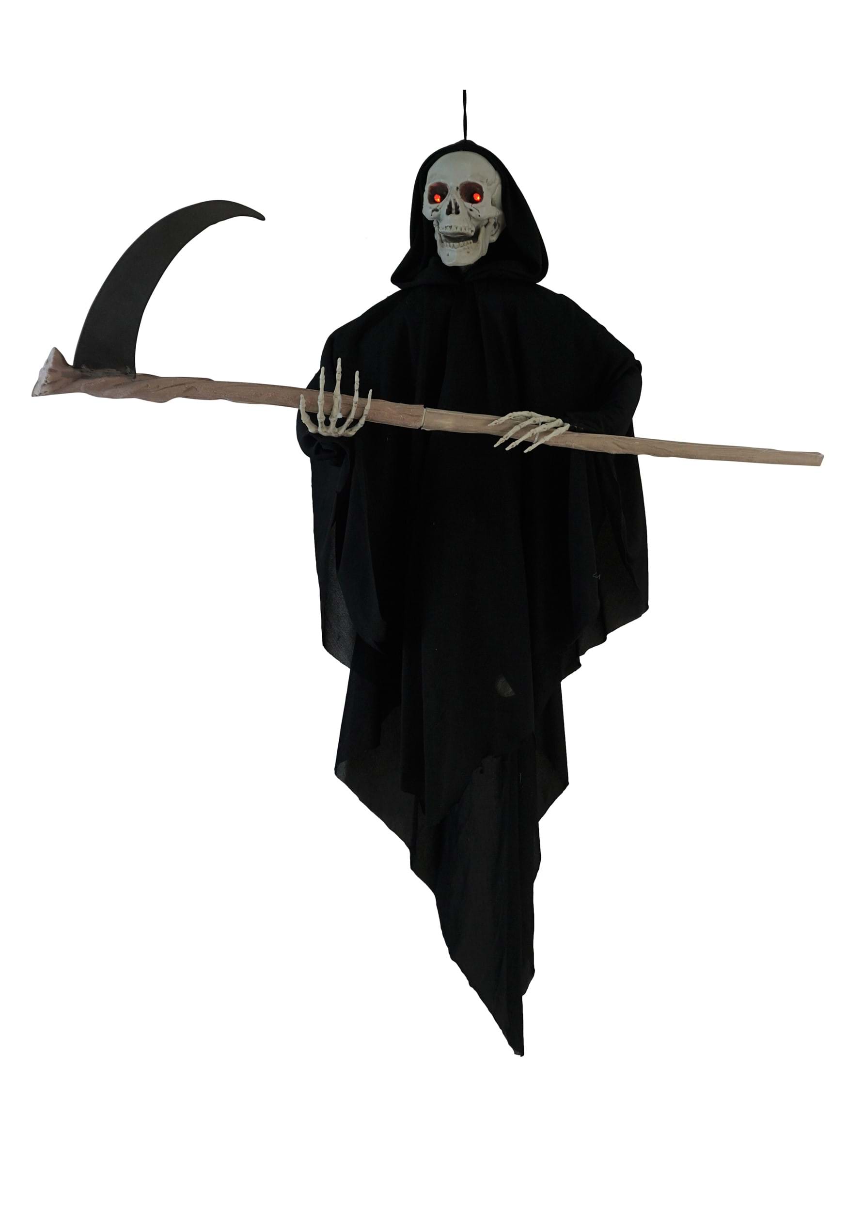 3FT Animated Reaper with Sickle Halloween Decoration