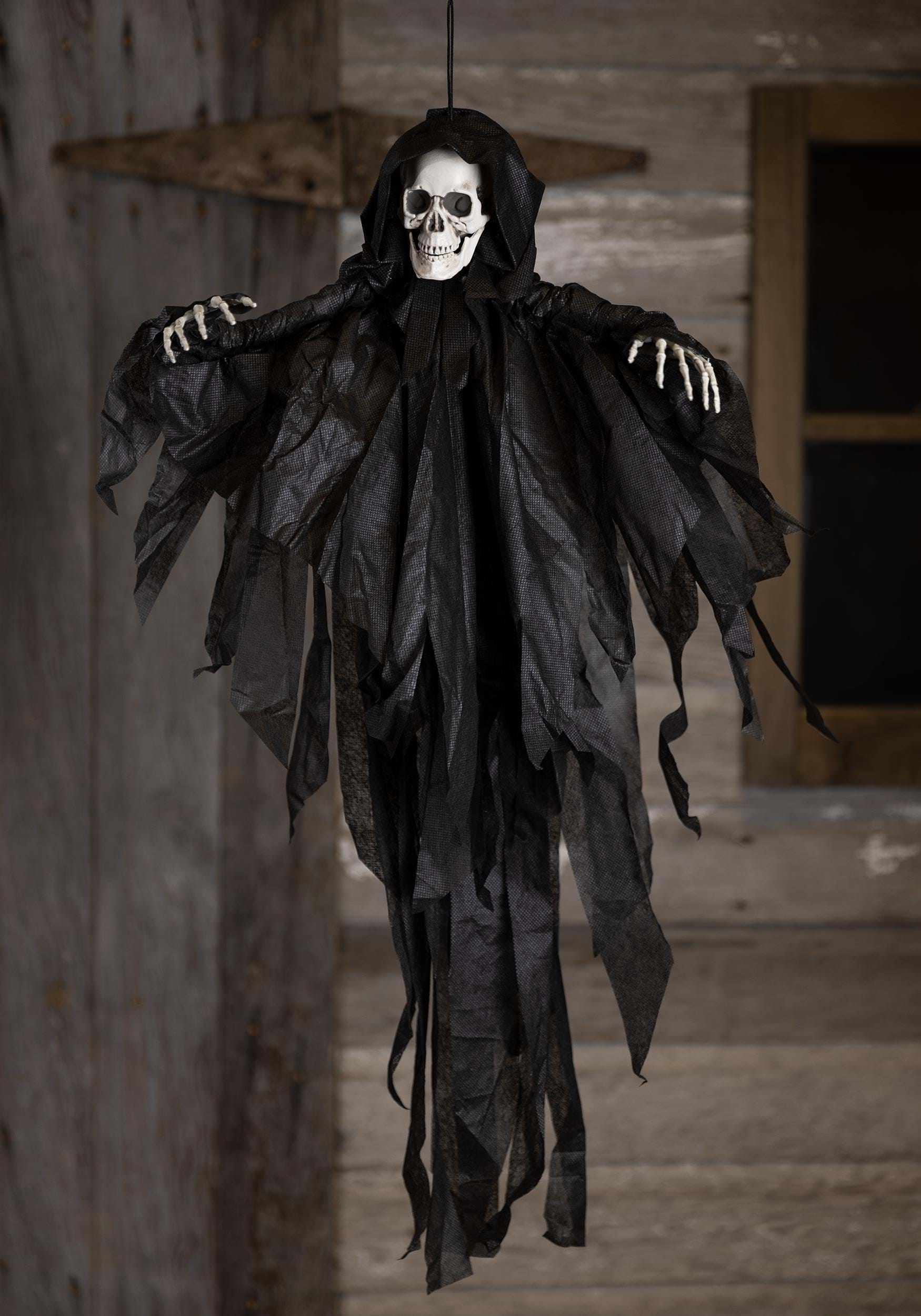 Black Hanging Reaper Halloween Decoration