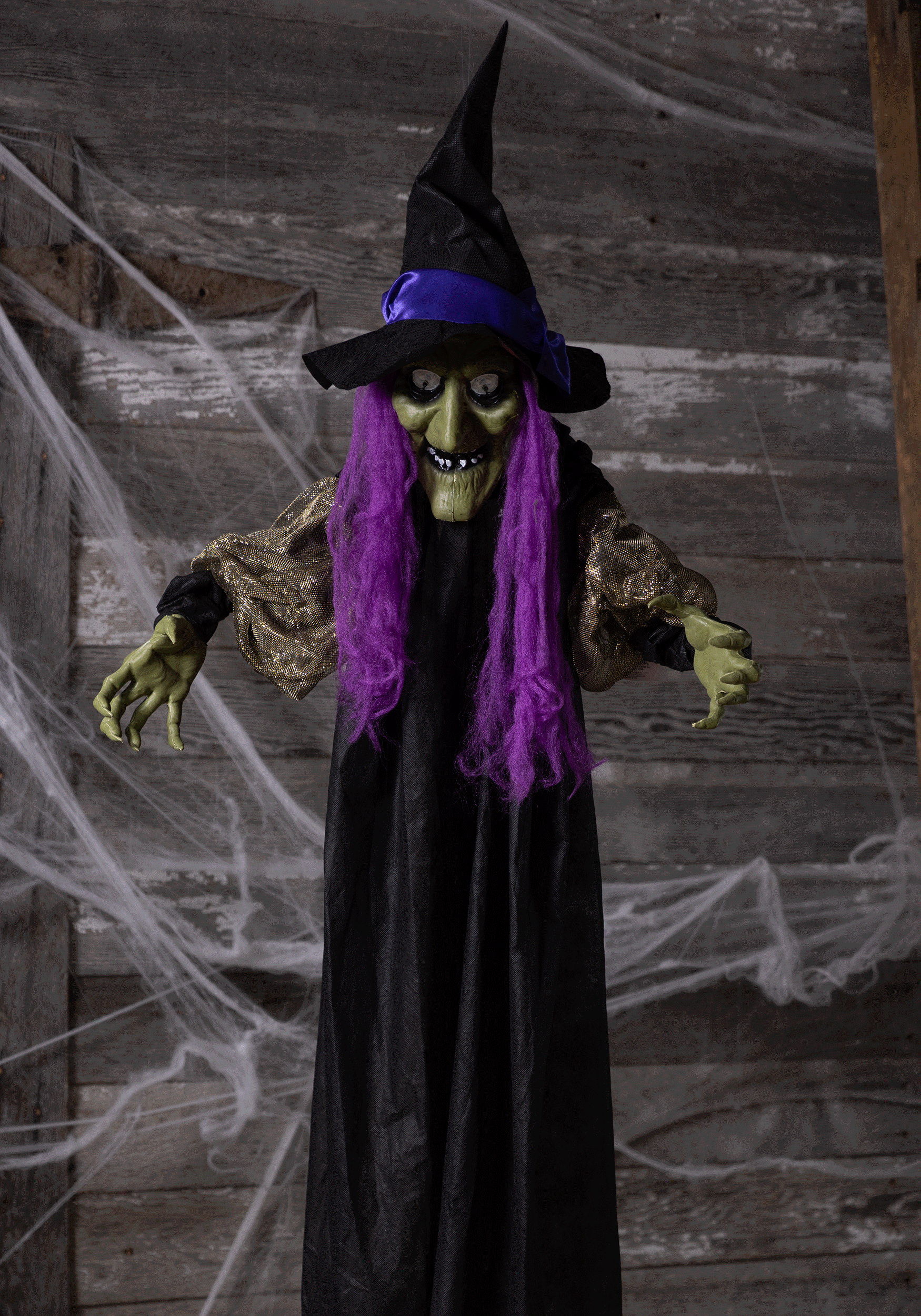 Light Up Hanging 67" Witch