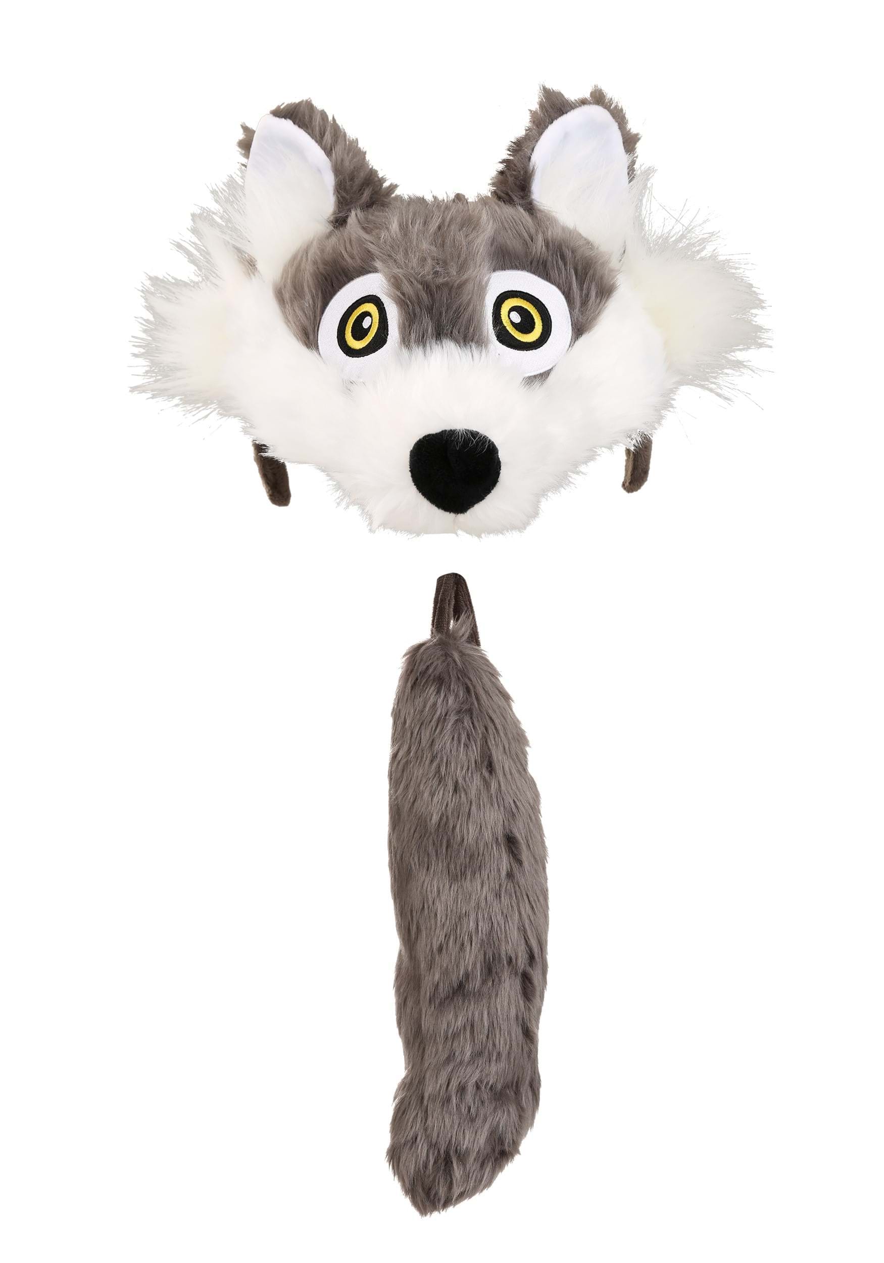 Soft Wolf Headband & Tail Accessory Kit | Wolf Accessories
