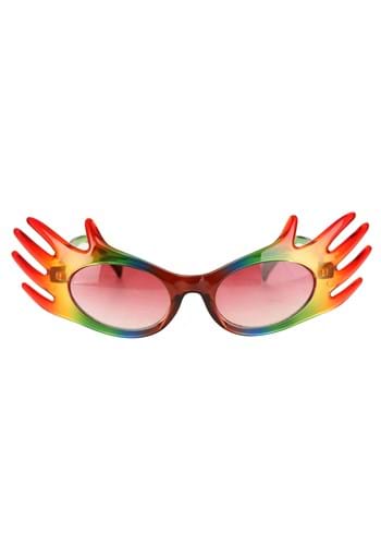Rainbow Hands Glasses with Red Tint