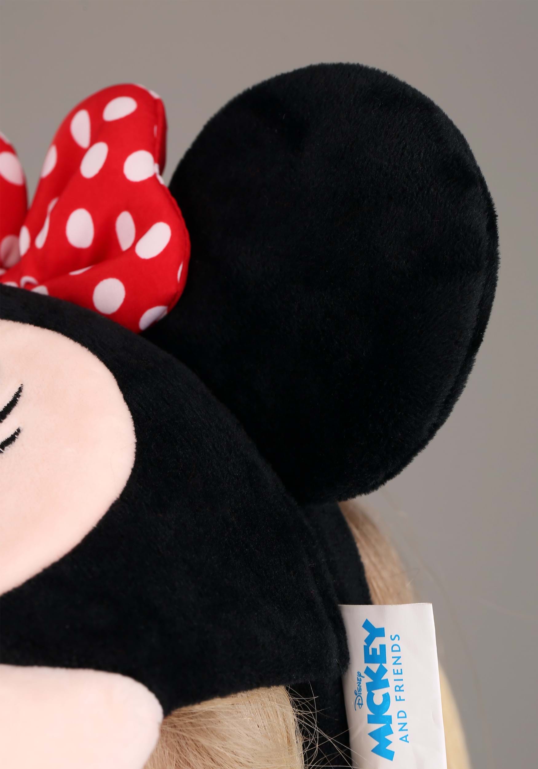 Disney Minnie Mouse Plush Bag | Cute and Soft Minnie Mouse Face with Bow