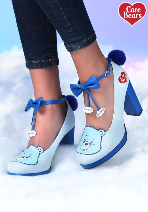 Women's Care Bears Grumpy Bear Ankle Strap Heels-2