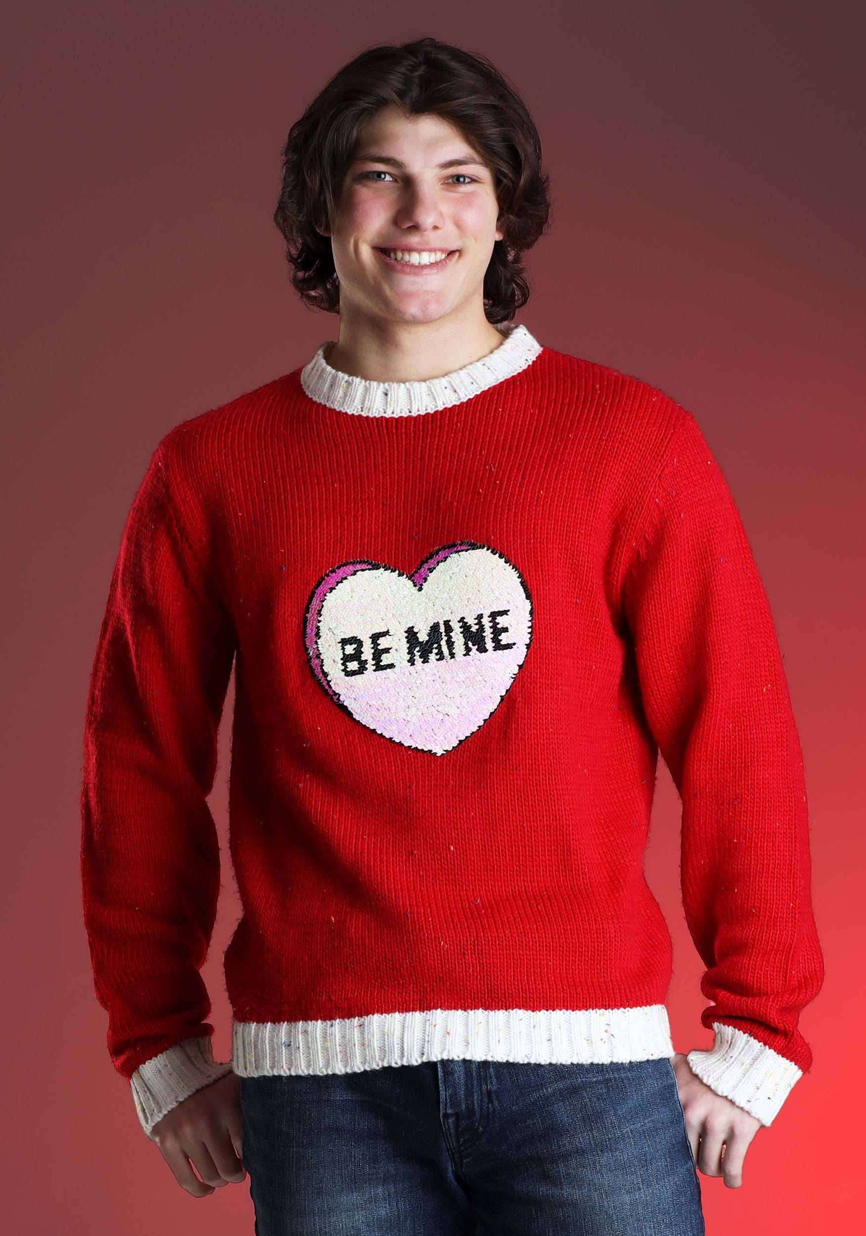 Adult Valentine's Day Be Mine Sweater