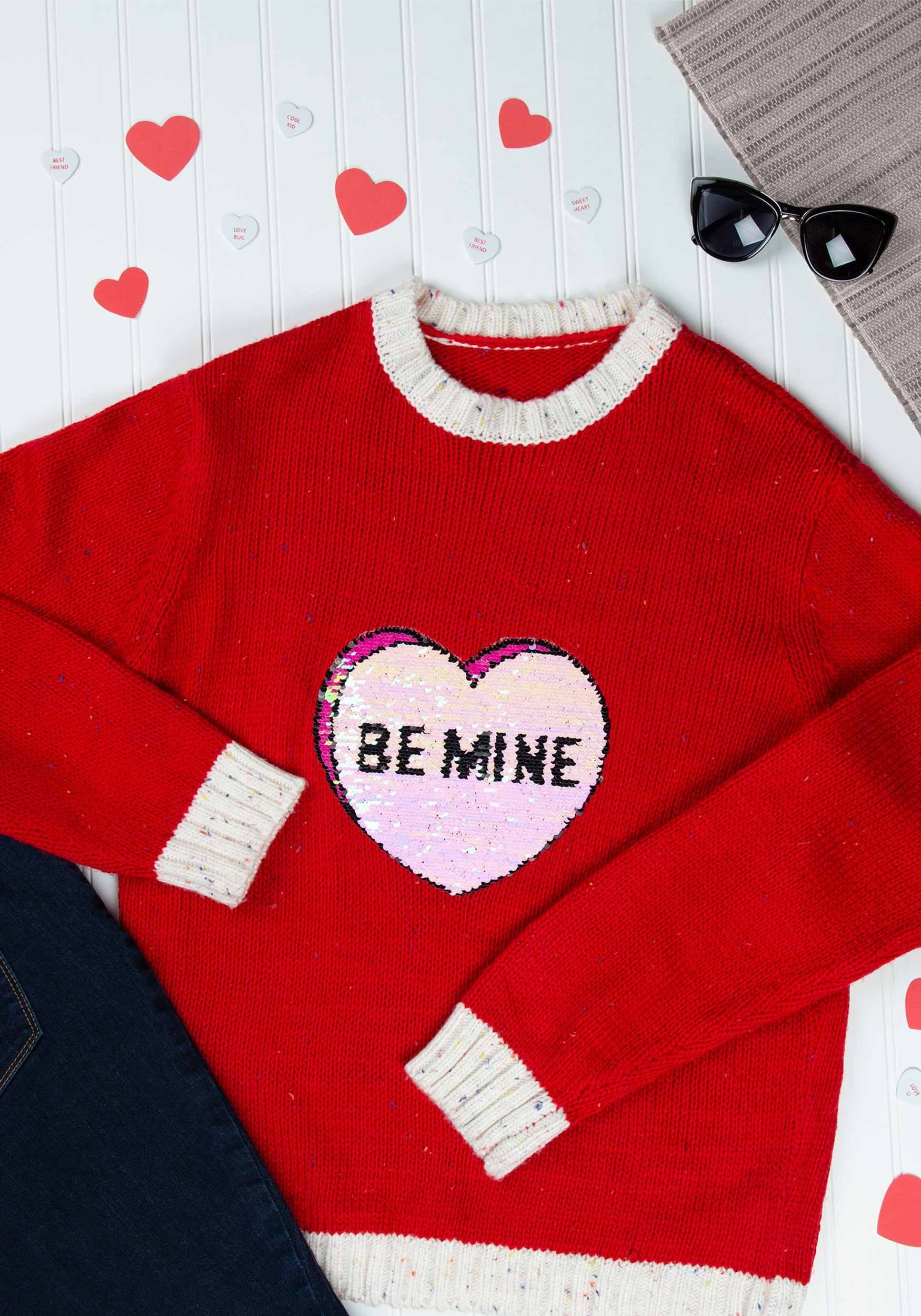 Adult Valentine's Day Be Mine Sweater