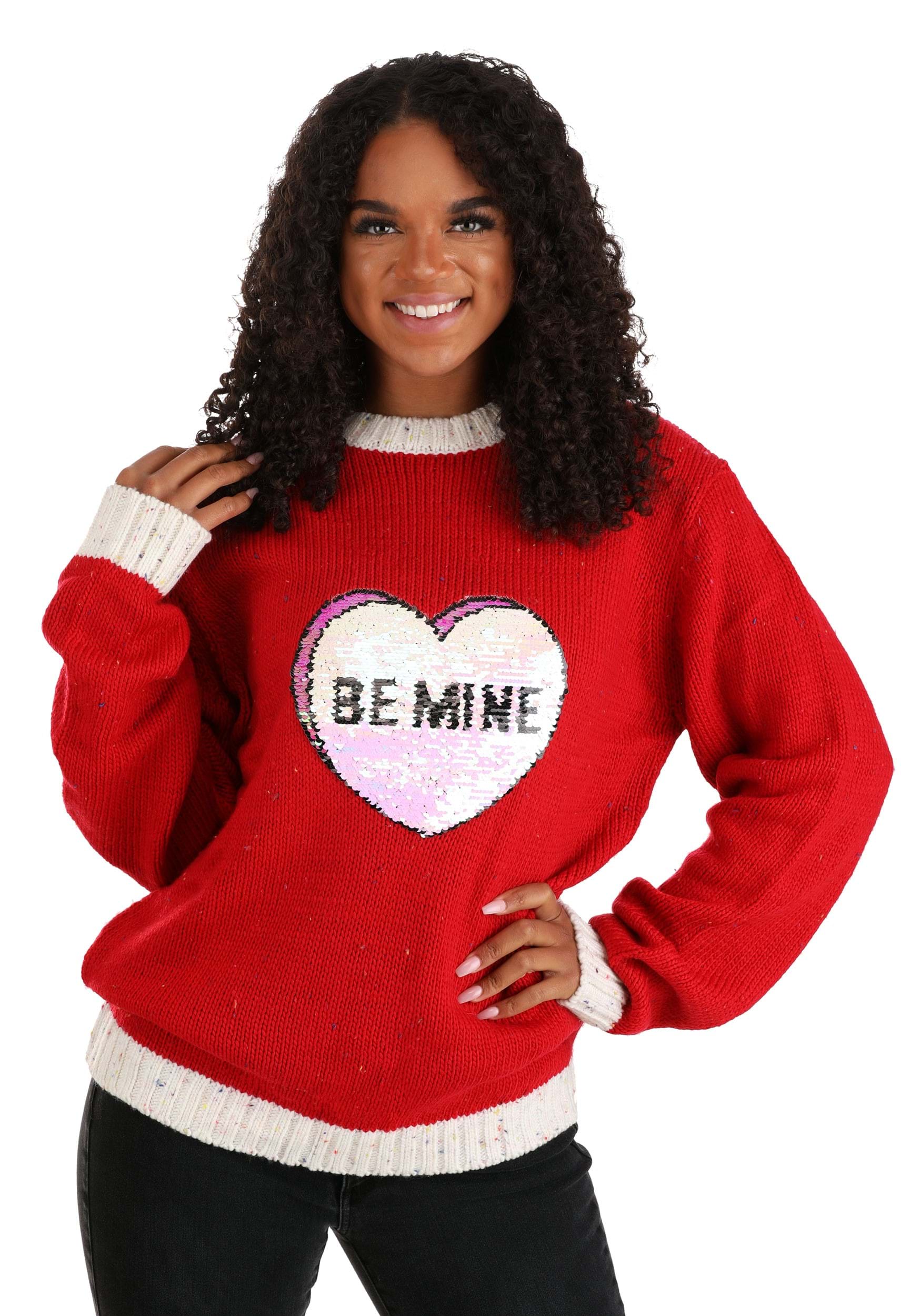 Adult Valentines Day Be Mine Sweater