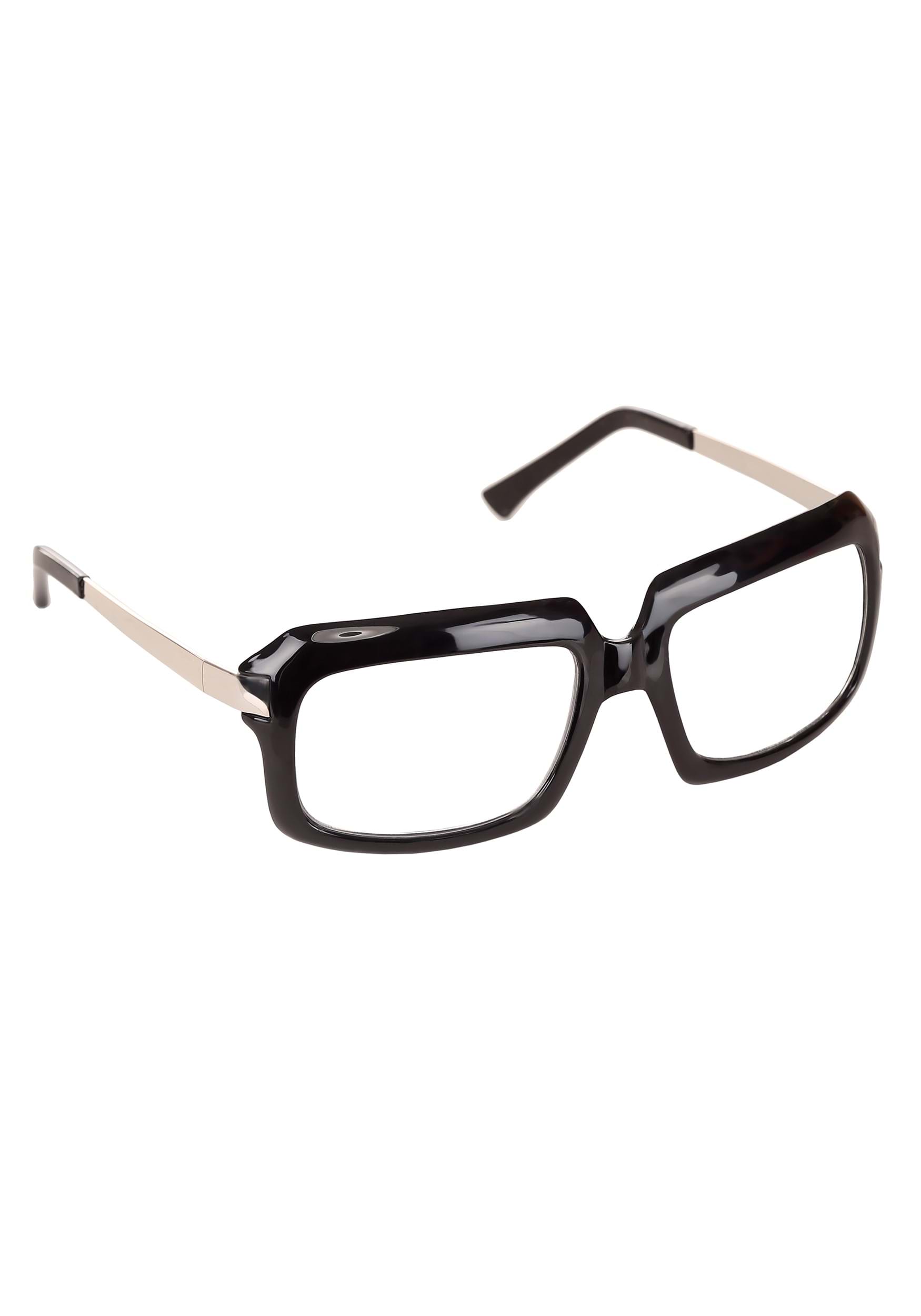 80s Black Scratcher Glasses | Costume Accessory
