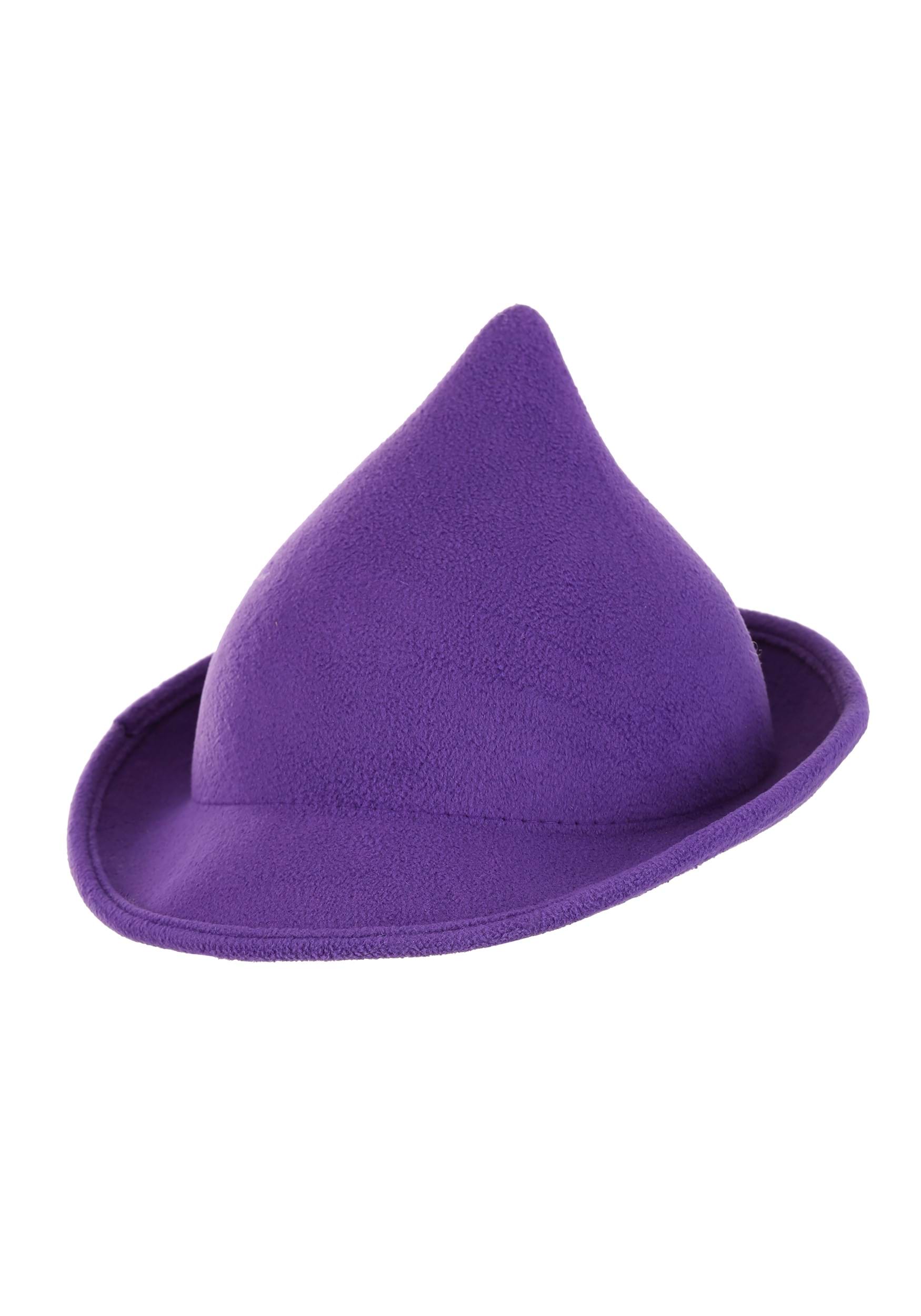 Modern Witch Costume Hat Purple