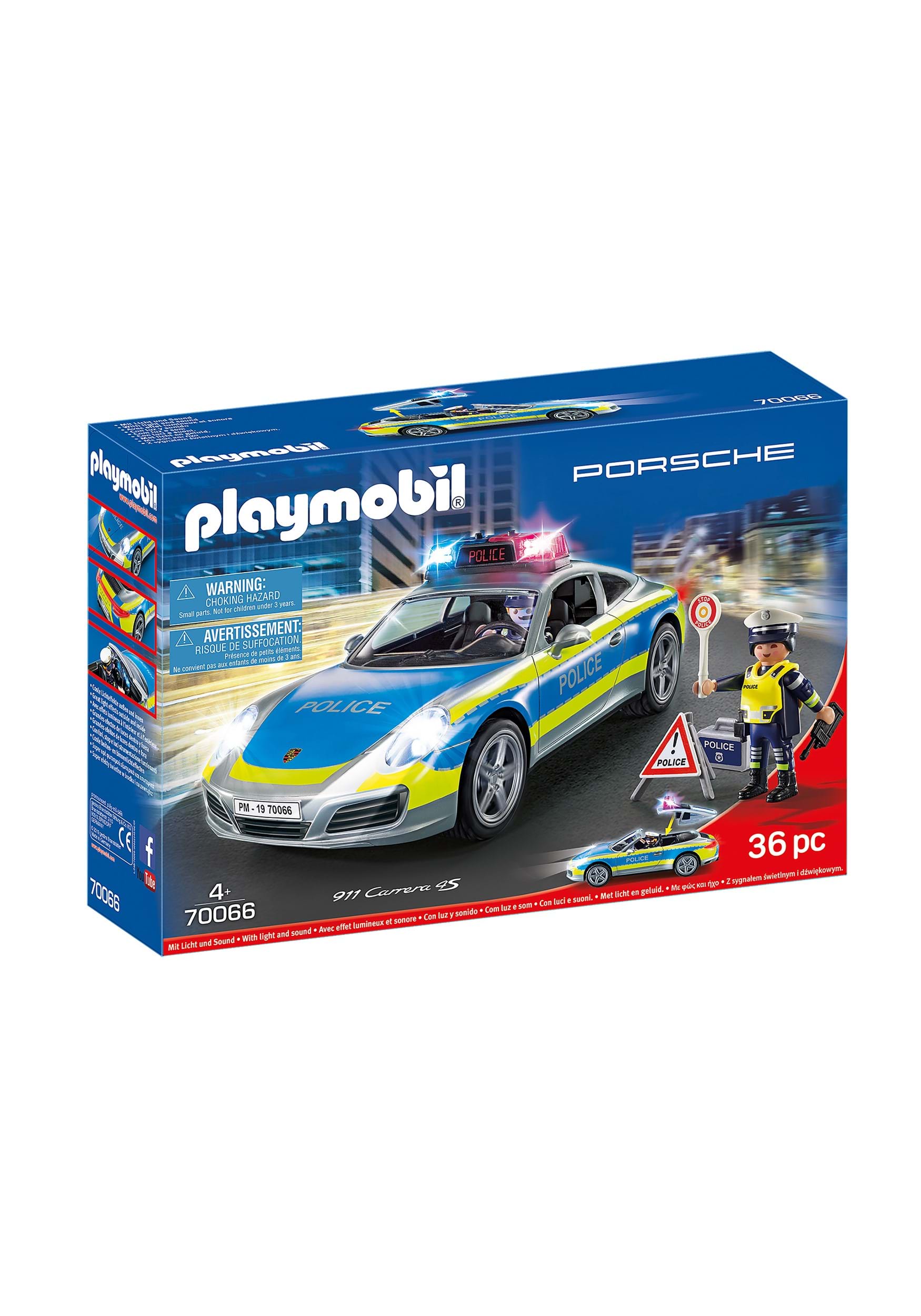 Porsche 911 Carrera 4S Police Playmobil Playset