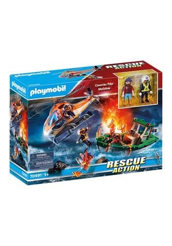 Playmobil Coastal Fire Mission Playset