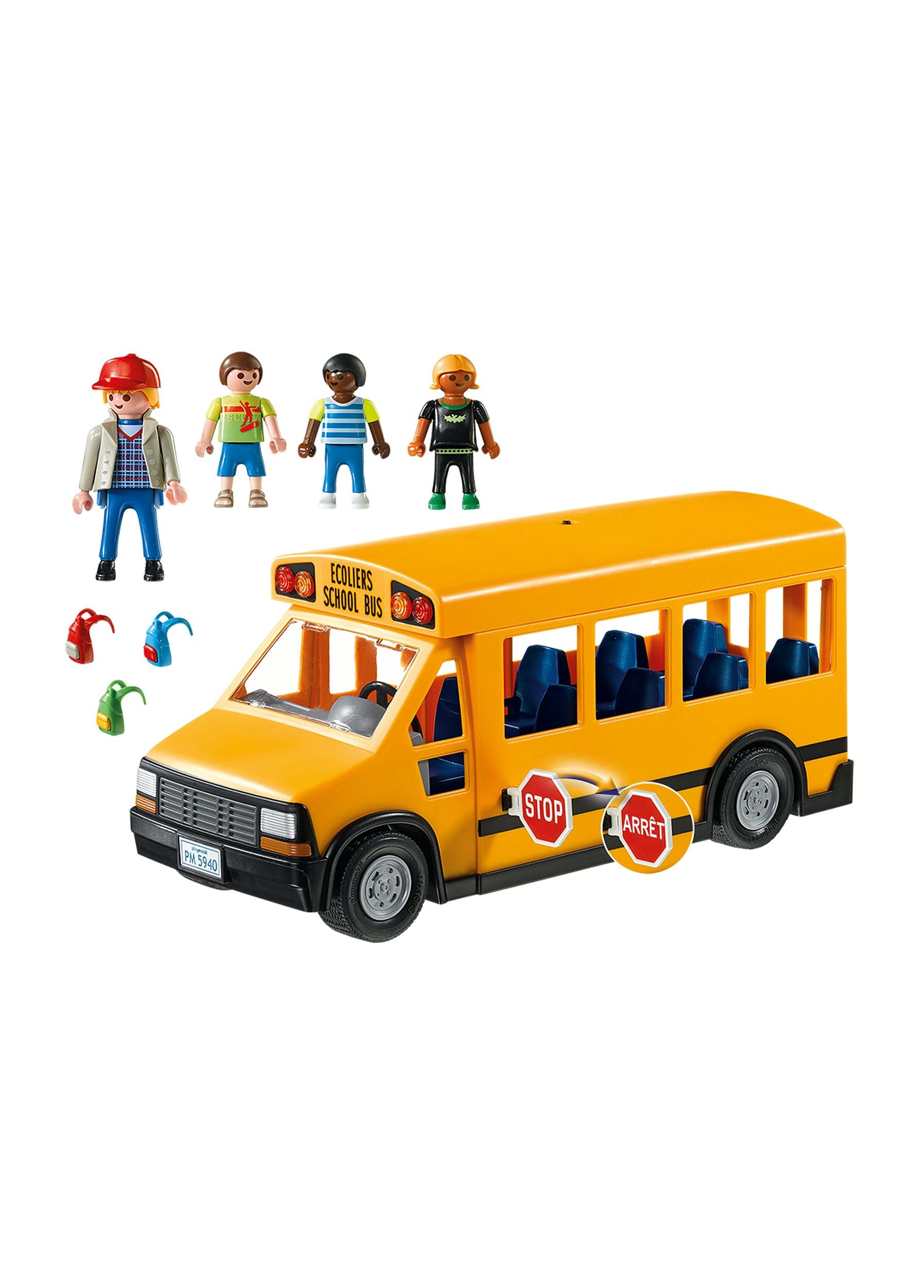 Playmobil School Bus 12 Pieces Yellow for sale online 