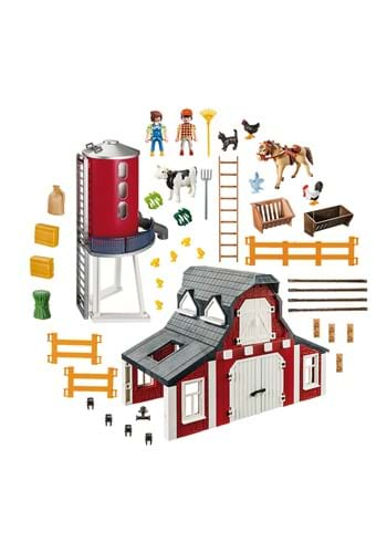 playmobil country barn with silo