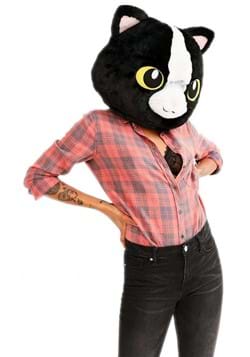 Black Cat Mascot Head Mask