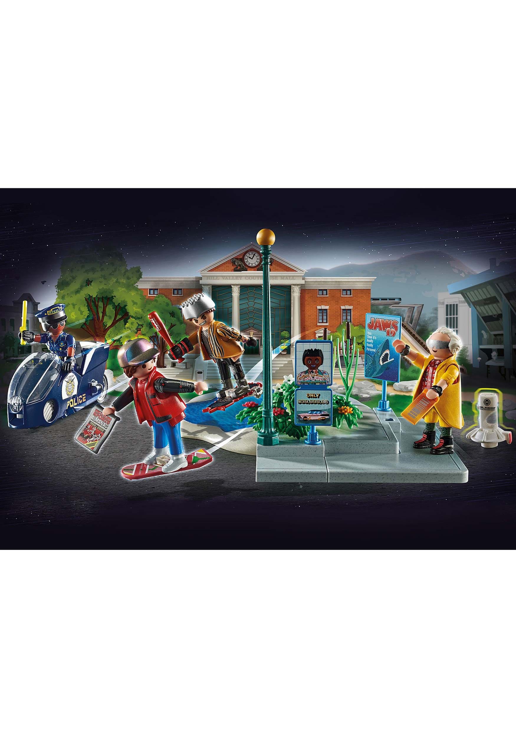 Back to the Future Part II Hoverboard Chase Playmobil Play Set