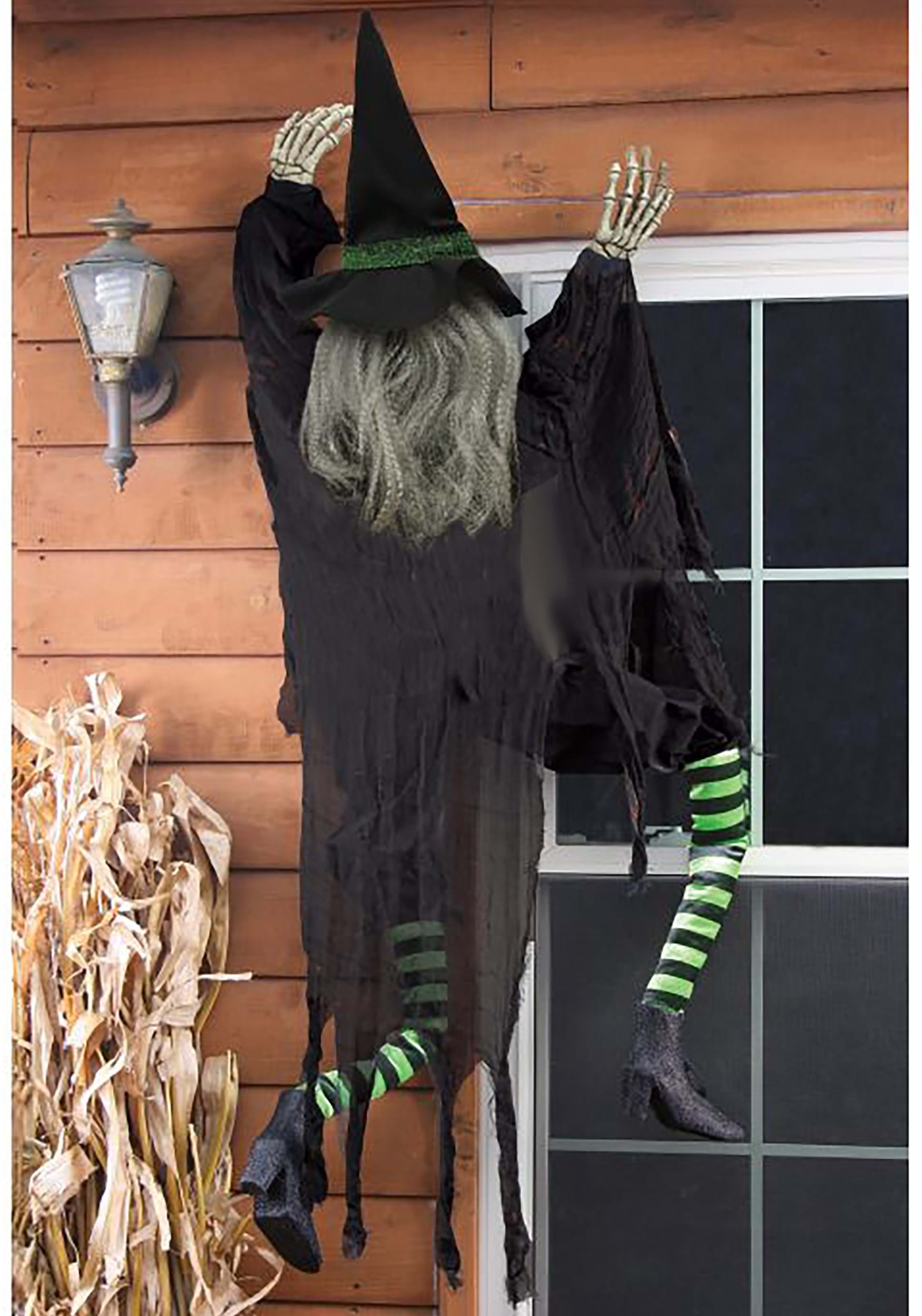Climbing Witch 5 FT Halloween Wall Decoration