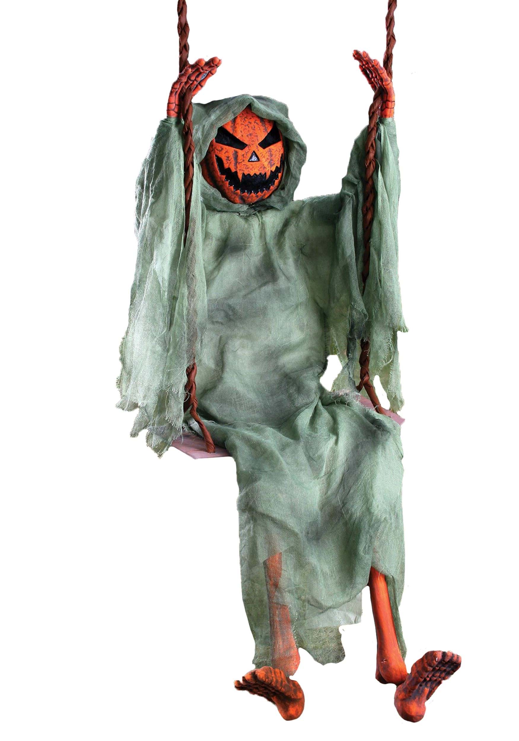5FT Swinging Dead Pumpkin Halloween Prop