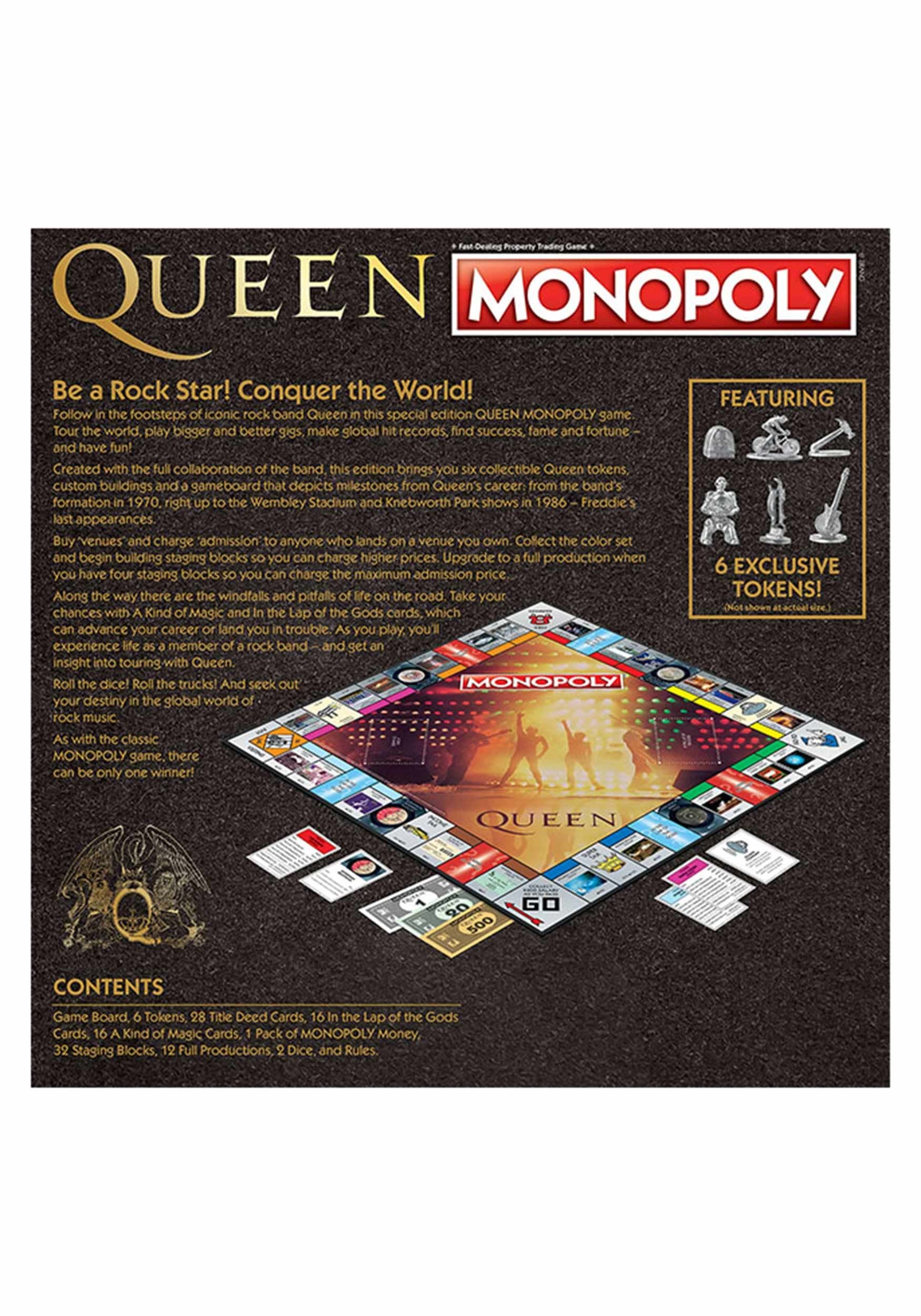 Brettspiel Boardgame Zaubertasse Tasse Kaffeetasse Monopoly Queen englisch 