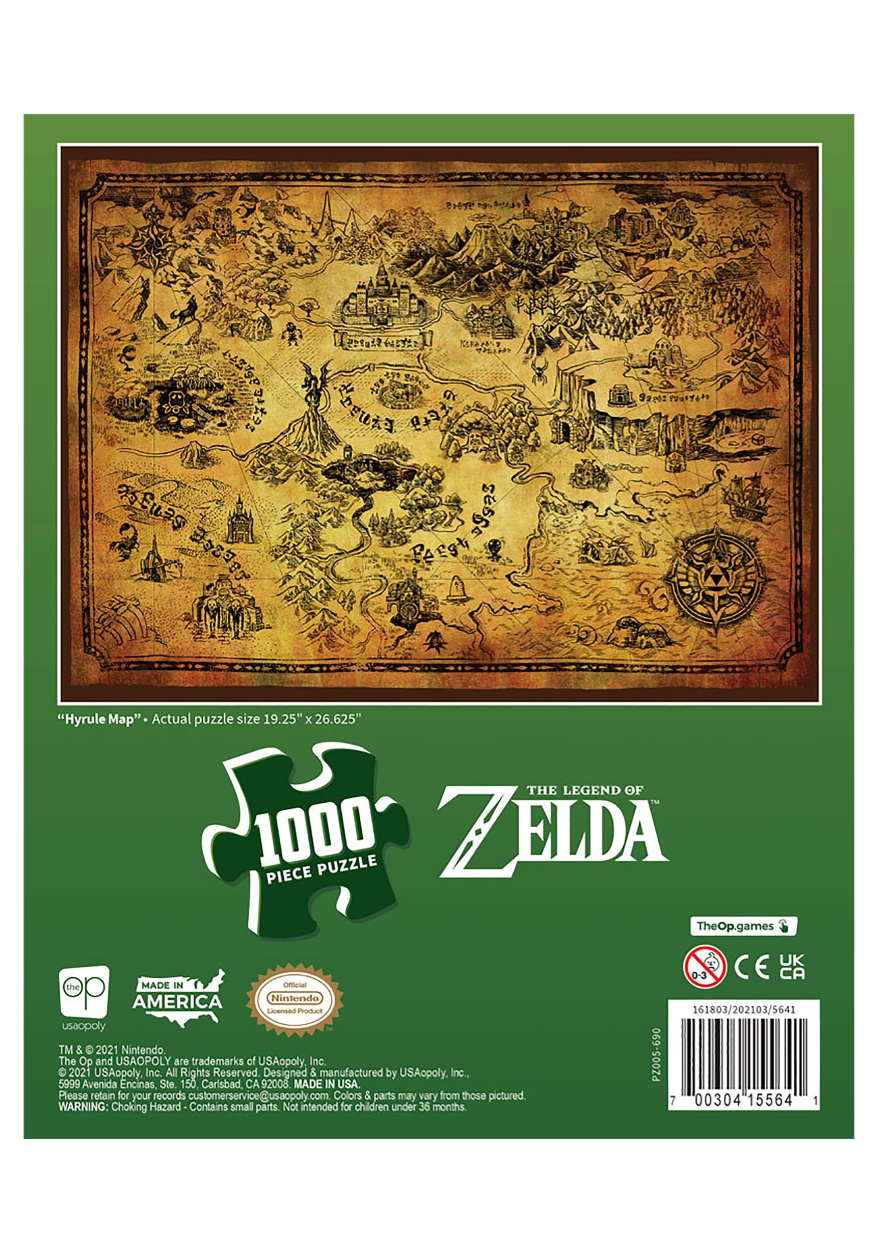 Legend of Zelda Hyrule Puzzle 1000 pieces Official, Other Merchandise