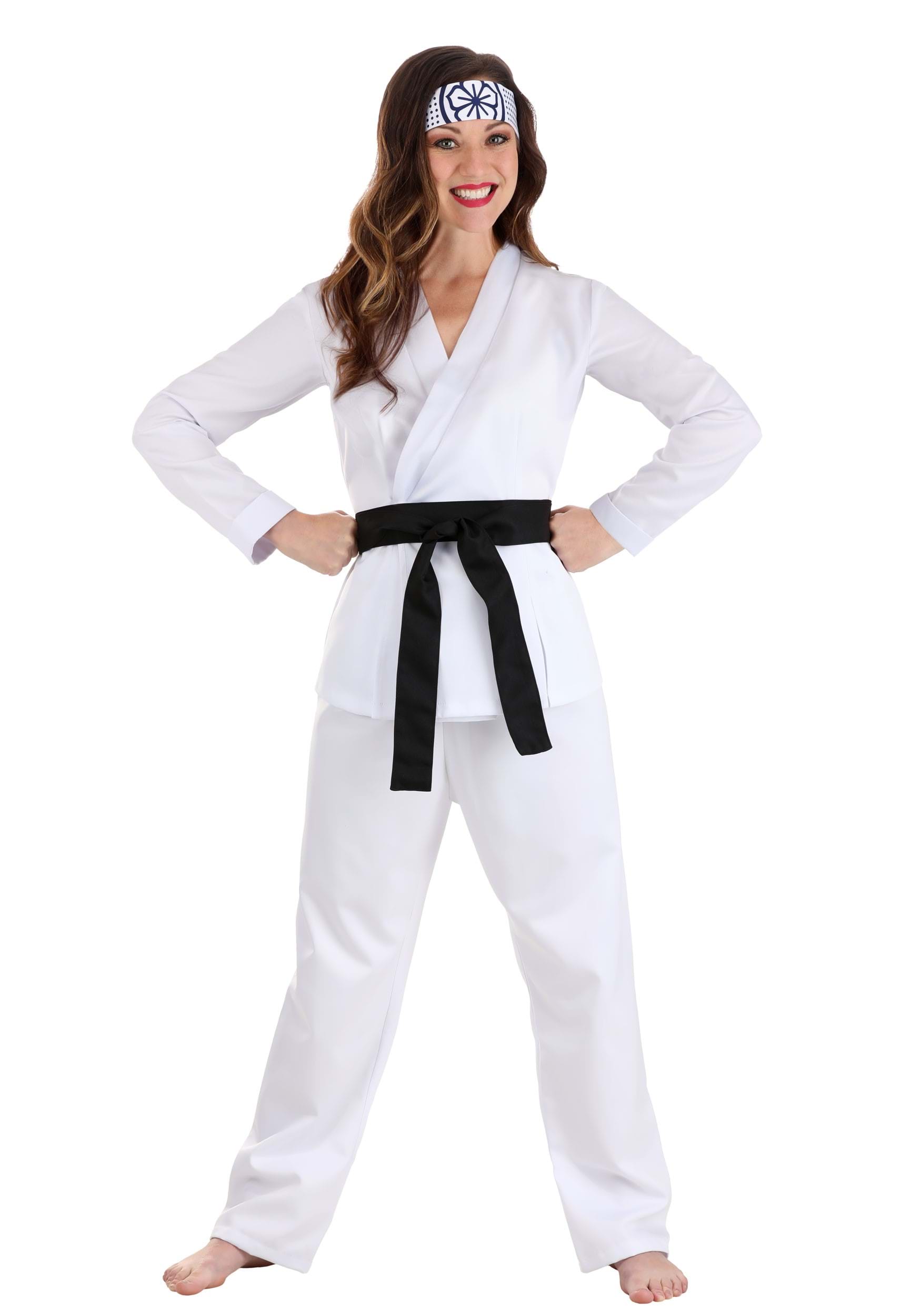 Photos - Fancy Dress KID FUN Costumes Karate  Daniel-San Women's Costume | Karate  Black/ 