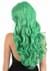 Womens Long Wavy Green Wig Alt 1