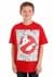 Ghostbusters Logo Youth Red T-Shirt Alt 1