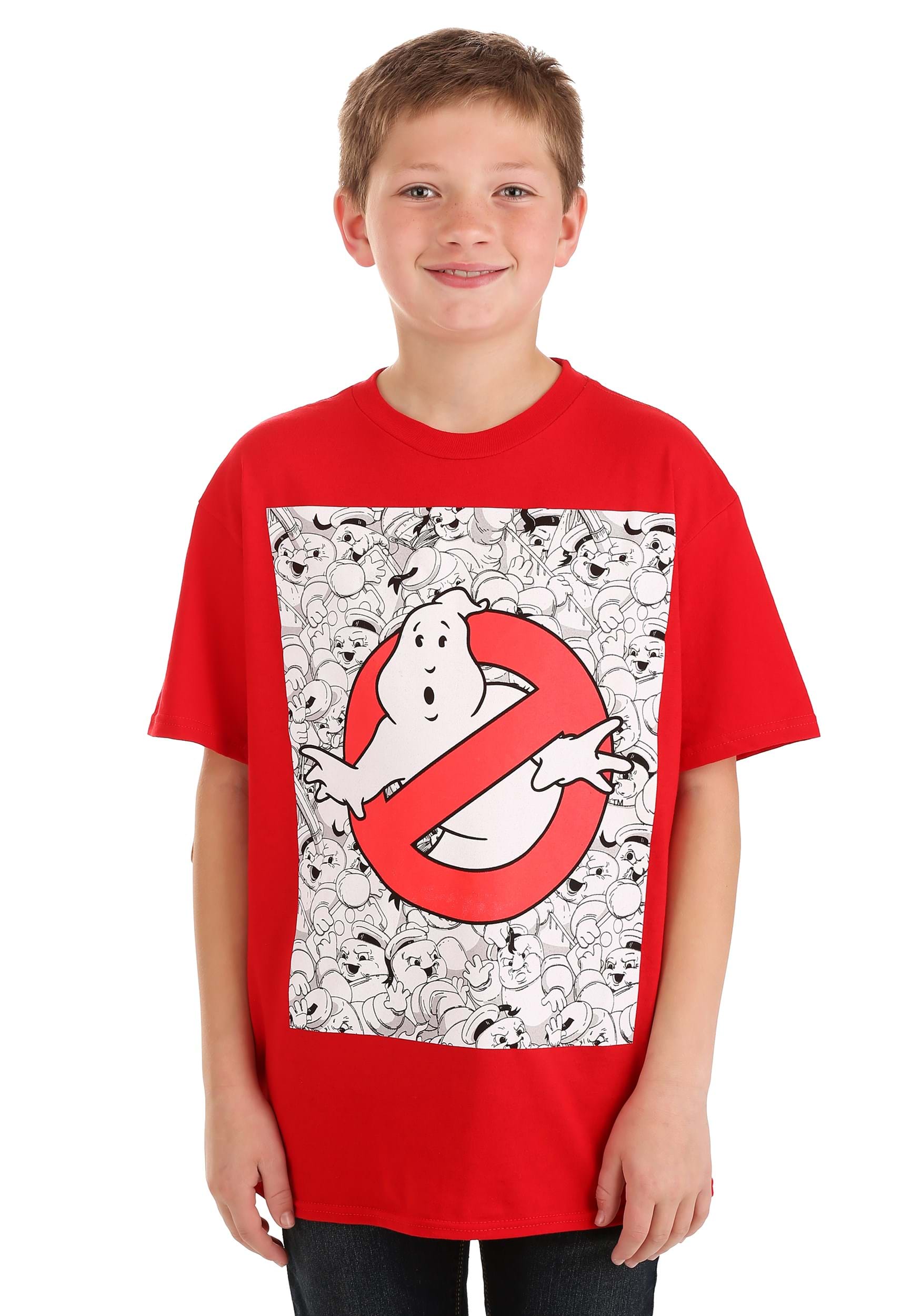 Kids Ghostbusters Logo Red T-Shirt