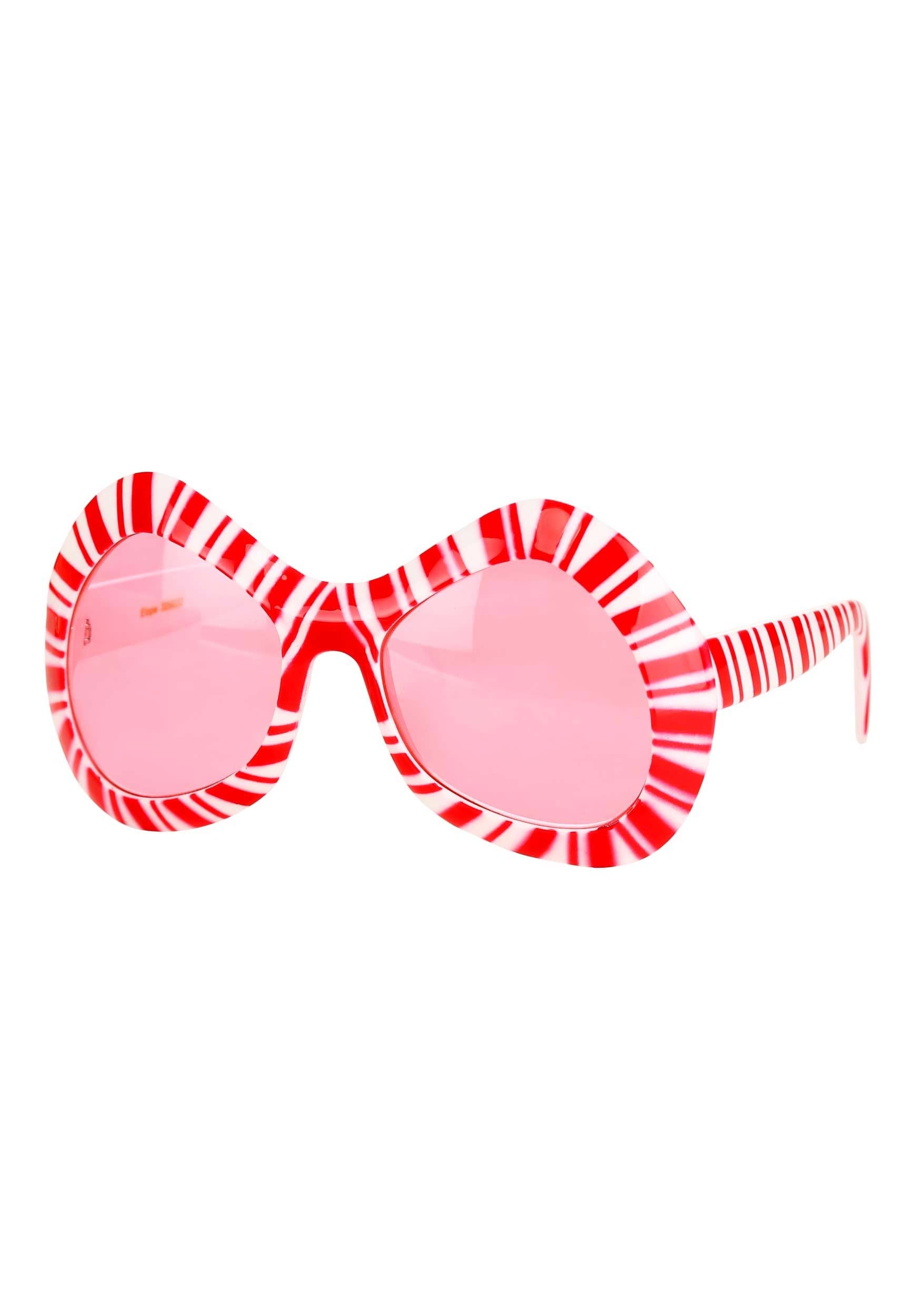 Candy Cane Costume Glasses